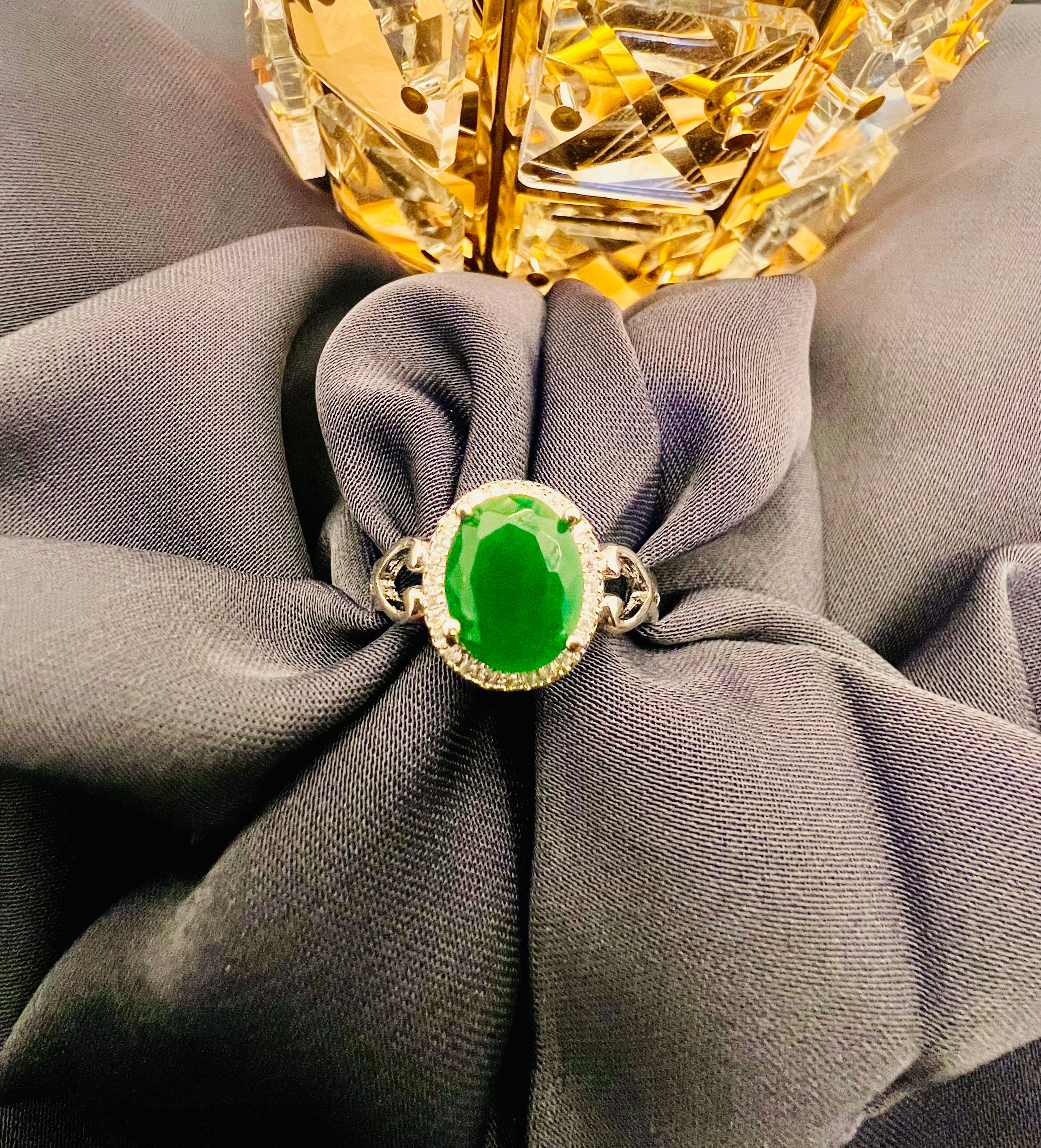 Elevate Your Look with a Green Stone Ring Style Blush