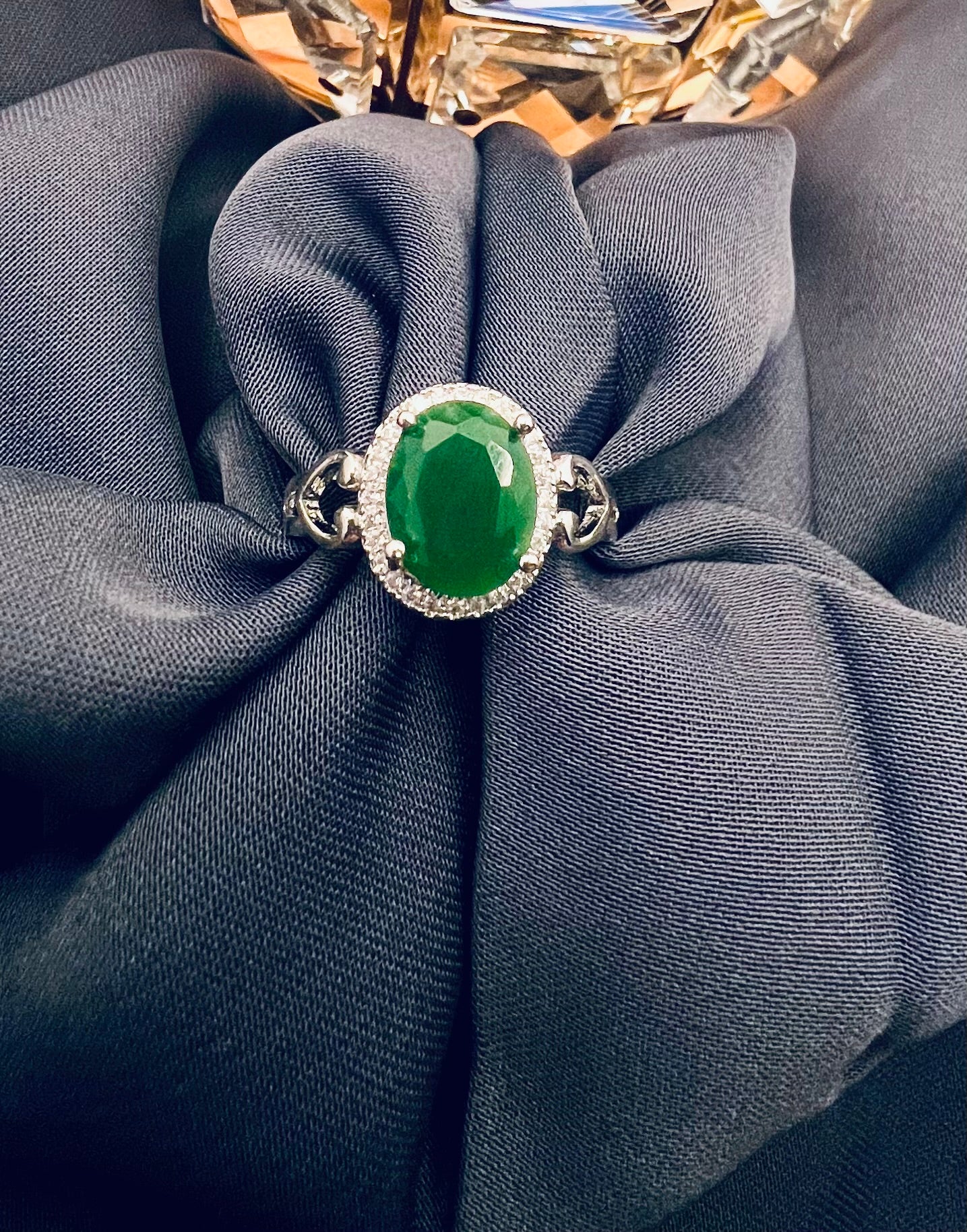 Elevate Your Look with a Green Stone Ring Style Blush