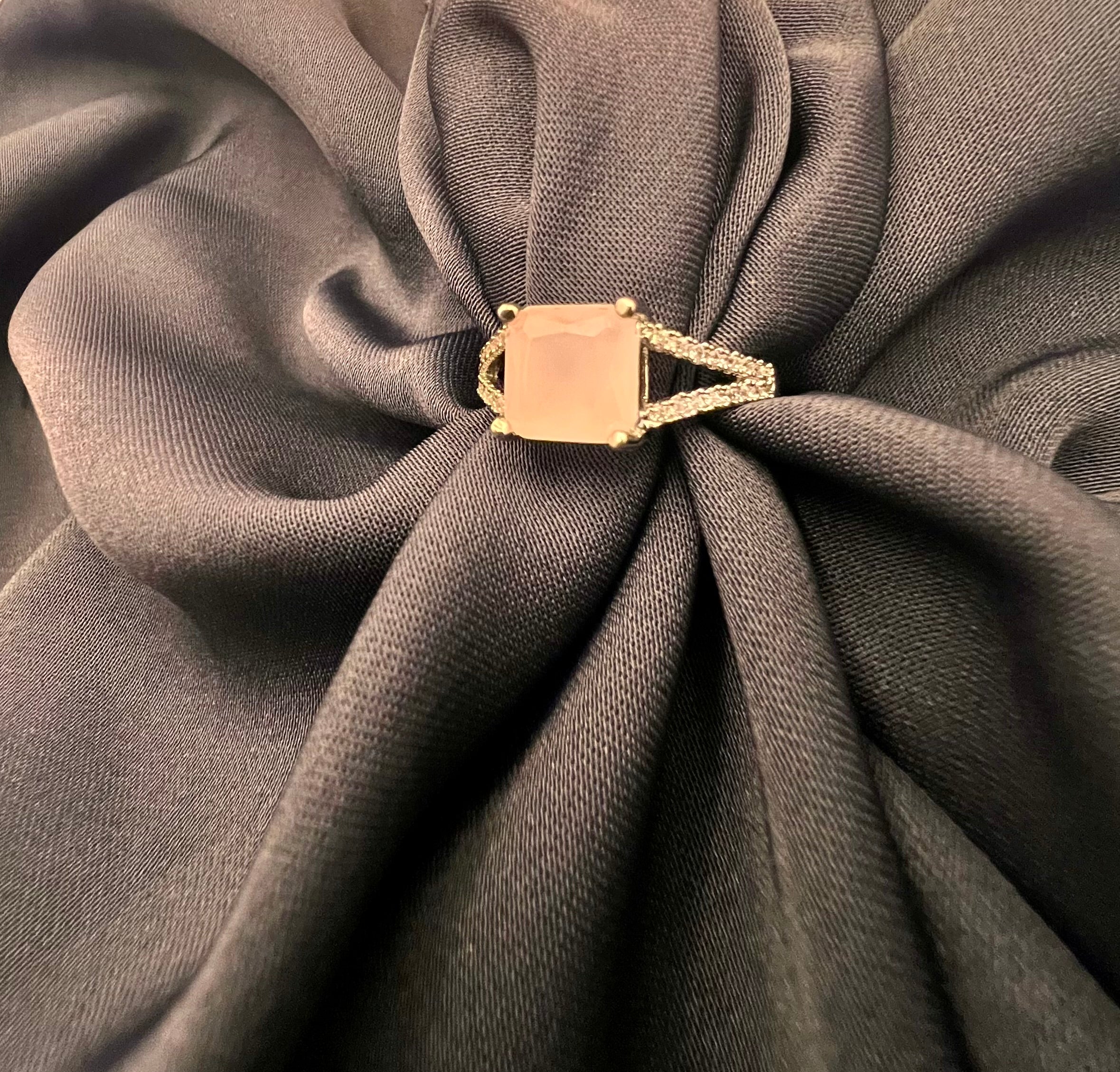 Beautiful pink stone ring Style Blush